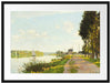 Claude Monet - Argenteuil Passepartout Rechteckig 80