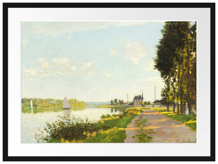 Claude Monet - Argenteuil Passepartout Rechteckig 80
