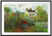 Claude Monet - Des Künstlers Garten in ArgenteuilEi Passepartout Rechteckig 100