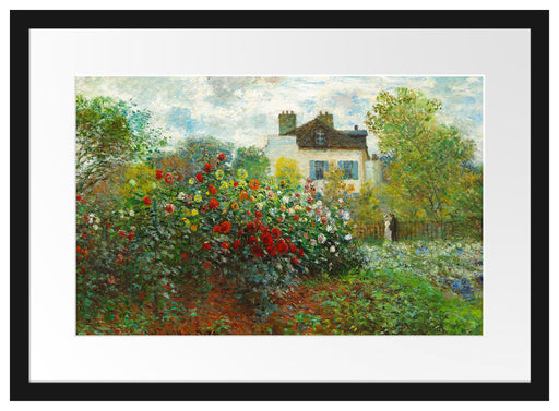 Claude Monet - Des Künstlers Garten in ArgenteuilEi Passepartout Rechteckig 40