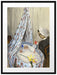Claude Monet - Die Wiege - Camille mit Jean dem Sohn Passepartout Rechteckig 80
