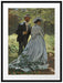 Claude Monet - Bazille und Camille Studie für Déjeun Passepartout Rechteckig 80