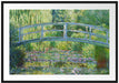 Claude Monet - Die japanische Brücke Passepartout Rechteckig 100