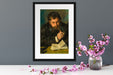 Claude Monet - Selbstportrait Passepartout Dateil Rechteckig