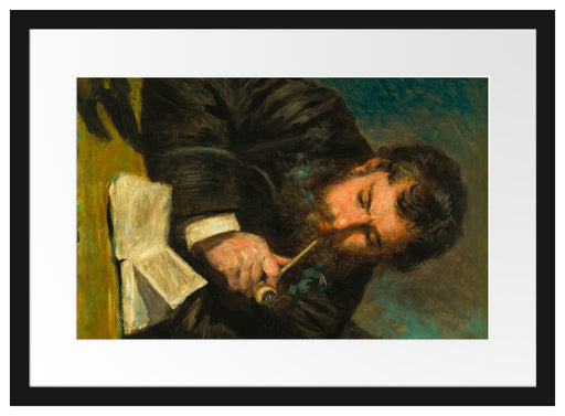 Claude Monet - Selbstportrait Passepartout Rechteckig 40