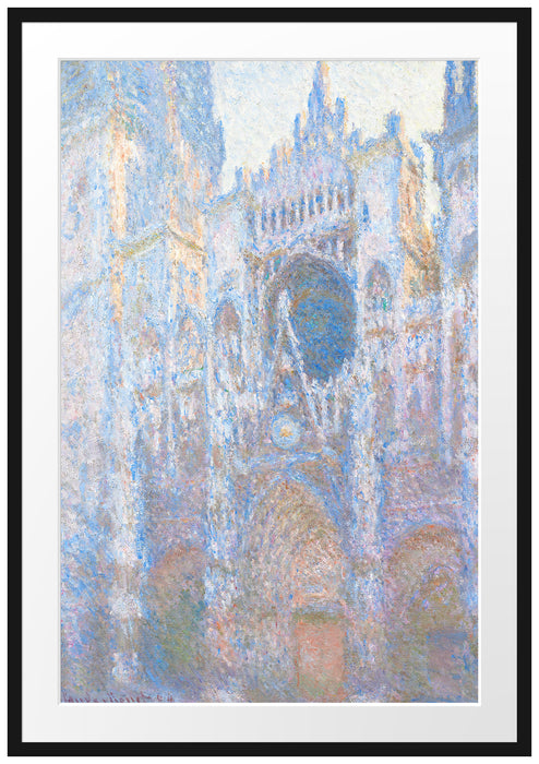 Claude Monet - Das Tor der Kathedrale von Rouen im Mo Passepartout Rechteckig 100