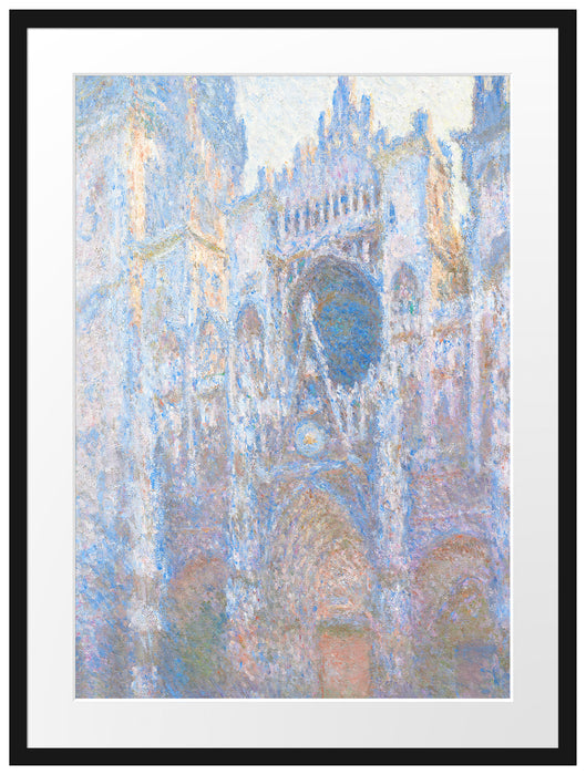 Claude Monet - Das Tor der Kathedrale von Rouen im Mo Passepartout Rechteckig 80