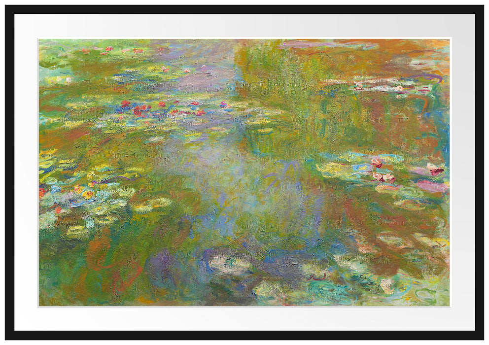 Claude Monet - Seerosenteich Passepartout Rechteckig 100