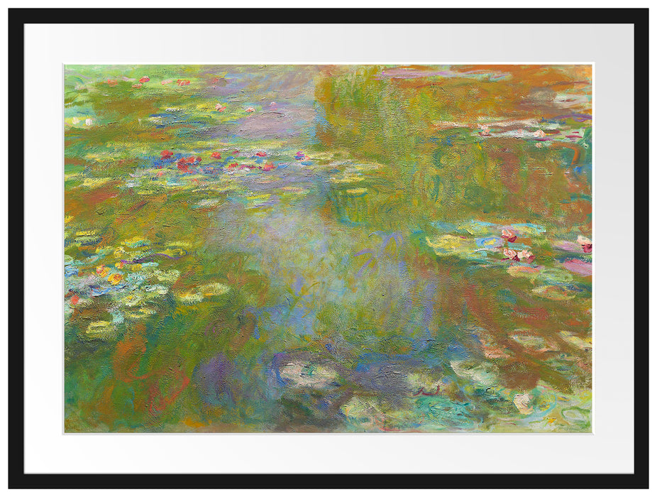 Claude Monet - Seerosenteich Passepartout Rechteckig 80