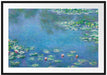 Claude Monet - Seerosen IV Passepartout Rechteckig 100