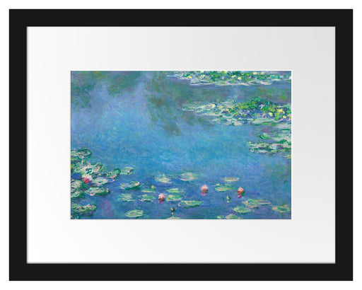 Claude Monet - Seerosen IV Passepartout Rechteckig 30