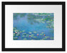 Claude Monet - Seerosen IV Passepartout Rechteckig 30