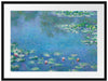 Claude Monet - Seerosen IV Passepartout Rechteckig 80