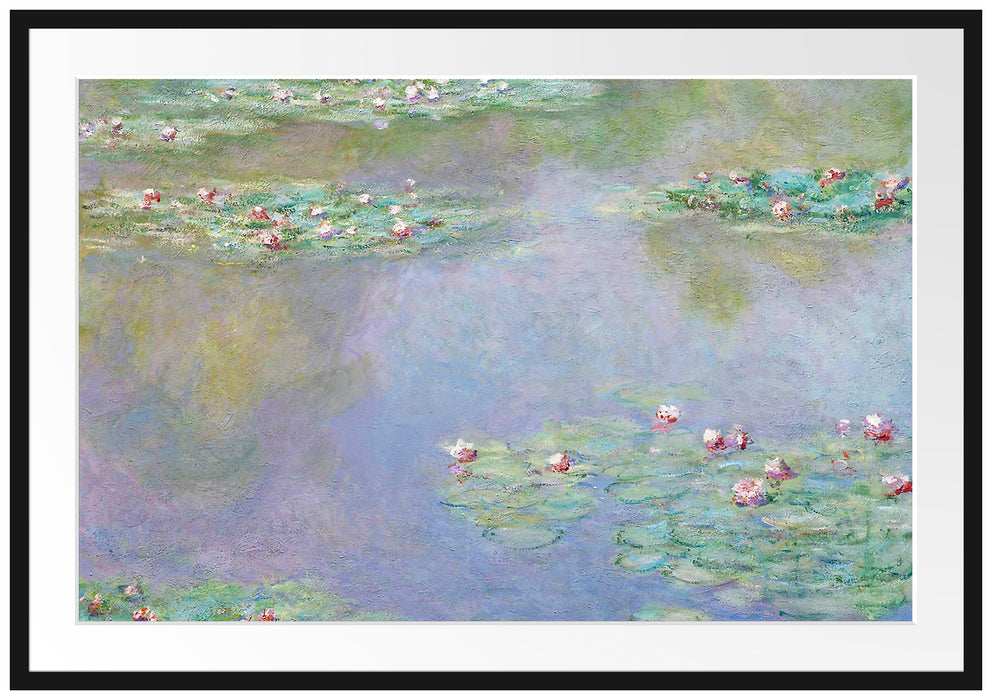 Claude Monet - Seerosen V Passepartout Rechteckig 100