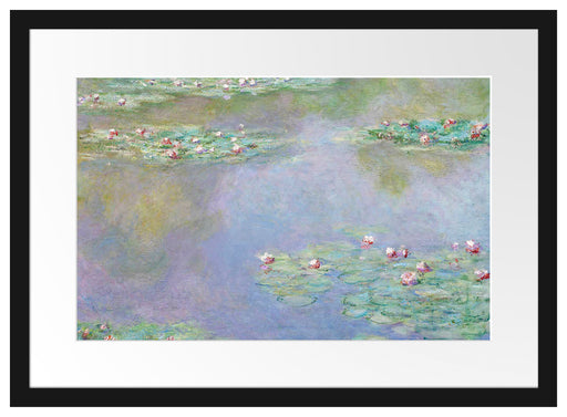 Claude Monet - Seerosen V Passepartout Rechteckig 40