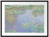 Claude Monet - Seerosen V Passepartout Rechteckig 80