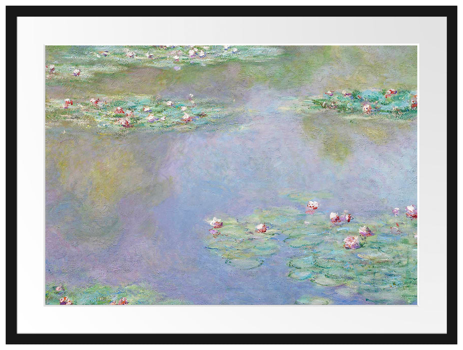 Claude Monet - Seerosen V Passepartout Rechteckig 80