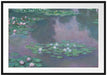 Claude Monet - Seerosen VI Passepartout Rechteckig 100