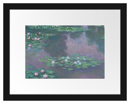 Claude Monet - Seerosen VI Passepartout Rechteckig 30