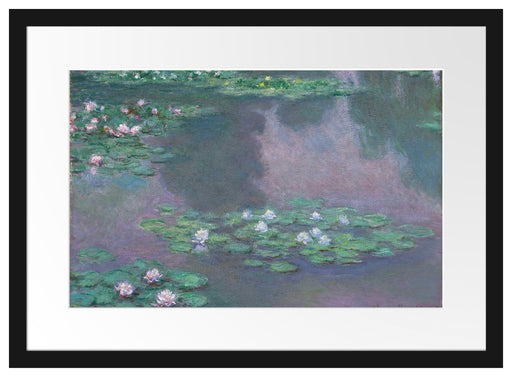 Claude Monet - Seerosen VI Passepartout Rechteckig 40