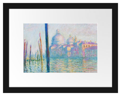 Claude Monet - Der große Kanal Venedig Passepartout Rechteckig 30