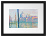 Claude Monet - Der große Kanal Venedig Passepartout Rechteckig 30