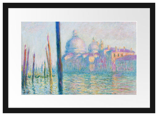 Claude Monet - Der große Kanal Venedig Passepartout Rechteckig 40