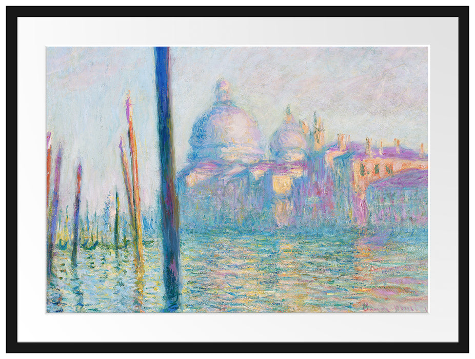 Claude Monet - Der große Kanal Venedig Passepartout Rechteckig 80