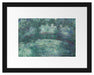 Claude Monet - japanische Brücke über den Seerosenteich IV Passepartout Rechteckig 30