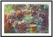 Claude Monet - japanische Brücke über den Seerosenteich V Passepartout Rechteckig 100