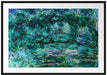 Claude Monet - japanische Brücke über den Seerosenteich VII Passepartout Rechteckig 100