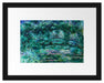 Claude Monet - japanische Brücke über den Seerosenteich VII Passepartout Rechteckig 30
