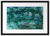 Claude Monet - japanische Brücke über den Seerosenteich VII Passepartout Rechteckig 40