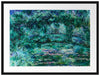 Claude Monet - japanische Brücke über den Seerosenteich VII Passepartout Rechteckig 80