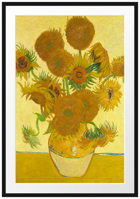 Vincent Van Gogh - Sonnenblumen I Passepartout Rechteckig 100