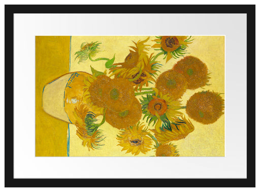 Vincent Van Gogh - Sonnenblumen I Passepartout Rechteckig 40