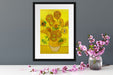 Vincent Van Gogh - Sonnenblumen II Passepartout Dateil Rechteckig