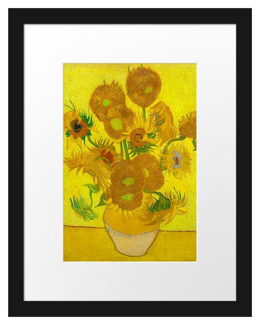 Vincent Van Gogh - Sonnenblumen II Passepartout Rechteckig 30