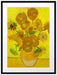 Vincent Van Gogh - Sonnenblumen II Passepartout Rechteckig 80