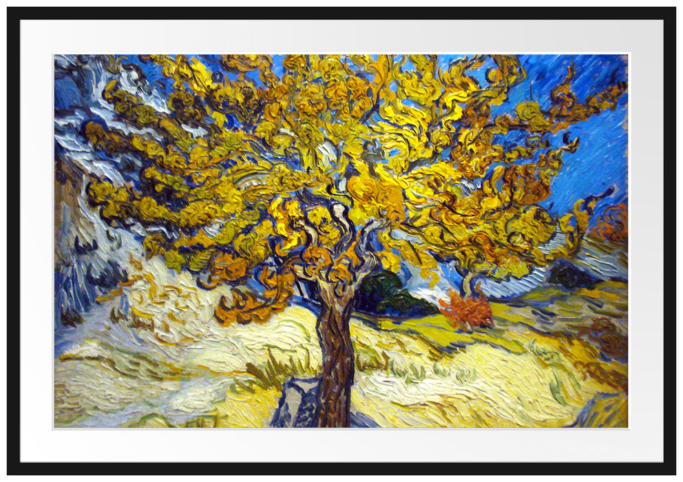 Vincent Van Gogh - Maulbeerbaum Passepartout Rechteckig 100