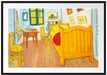 Vincent Van Gogh - Das Schlafzimmer - erste Version Passepartout Rechteckig 100