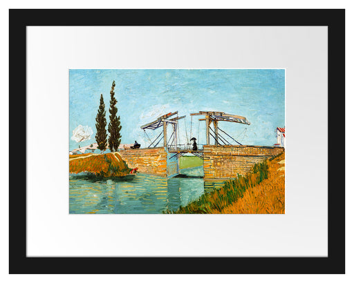 Vincent Van Gogh - Brücke von Langlois Passepartout Rechteckig 30