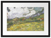 Vincent Van Gogh - Weizenfeld hinter Saint-Paul Passepartout Rechteckig 40