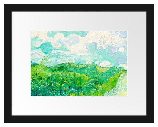 Vincent Van Gogh - Feld mit grünem Weizen Passepartout Rechteckig 30