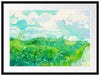 Vincent Van Gogh - Feld mit grünem Weizen Passepartout Rechteckig 80