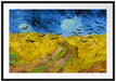 Vincent Van Gogh - Weizenfeld mit Krähen Passepartout Rechteckig 100