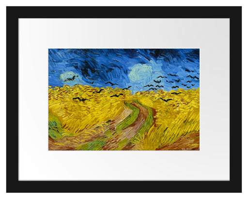 Vincent Van Gogh - Weizenfeld mit Krähen Passepartout Rechteckig 30