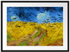 Vincent Van Gogh - Weizenfeld mit Krähen Passepartout Rechteckig 80