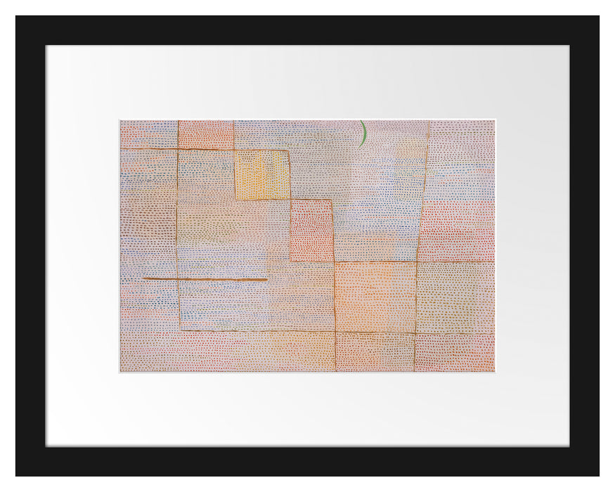 Pixxprint Paul Klee - Clarification, im Galerie-Passepartout Bilderrahmen