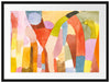 Paul Klee - Bewegung von gewölbten Räumen Passepartout Rechteckig 80